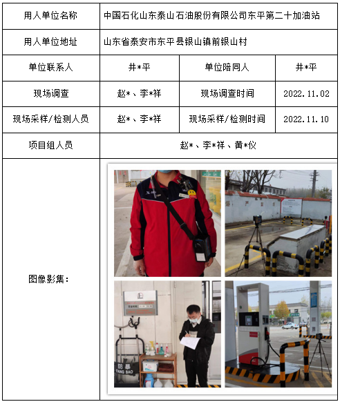 中國石化山東泰山石油股份有限公司東平第二十加油站