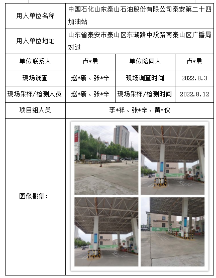 中國(guó)石化山東泰山石油股份有限公司泰安第二十四加油站